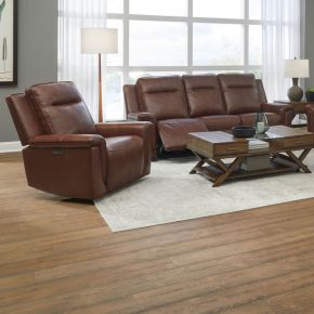 Liberty Furniture 7001CG-UPH-SOREC Avery - Sofa & Recliner - Brown