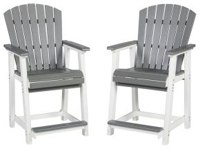 Ashley Furniture P210-124 Transville - Barstool (Set of 2) - Gray / White