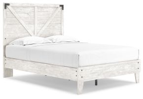 Ashley Furniture EB4121B2 Shawburn - Full Panel Platform Bed - Whitewash