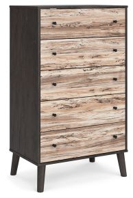 Signature Design by Ashley® EB5514-245 Piperton - Two-tone Brown/charcoal - Five Drawer Chest