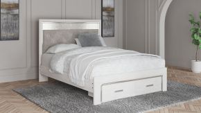 Signature Design by Ashley® B2640/57/54S/95/B100-13 Altyra - Queen Panel Bed with Footboard Storage - White