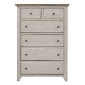Liberty Furniture 652-BR41 Farmhouse Reimagined - 5 Drawer Chest - White