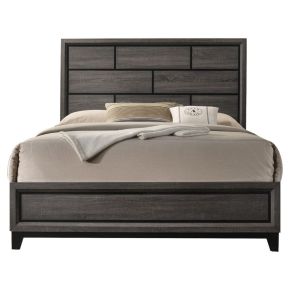 ACME 27047EK Valdemar - Eastern King Bed - Weathered Gray - 56"