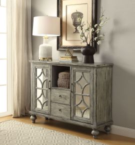 ACME 90282 Velika - 48" Console Cabinet - Weathered Gray