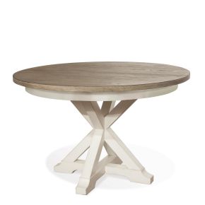 Riverside Furniture 59357-59550 Myra - Round Dining Table - Paperwhite