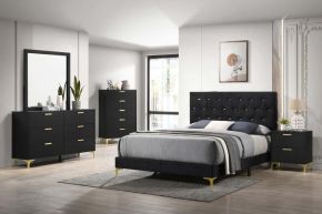 CoasterEveryday 224451Q-S5 Kendall - Queen 5 Piece Bedroom Set - Black