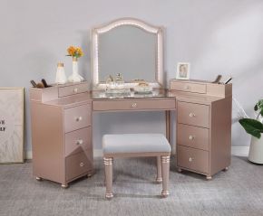 Furniture of America FOA-DK5686PK-PK Tracie - Vanity Set - Tiffany Blush