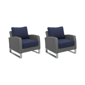 New Classic G801C-10S Fiji - Club Chairs (Set of 2) - Blue