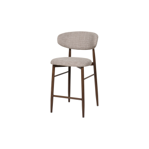 New Classic STH8400-CS-BRN Royce - Counter Chair With Metal Frame (Set of 2) - Toast / Walnut