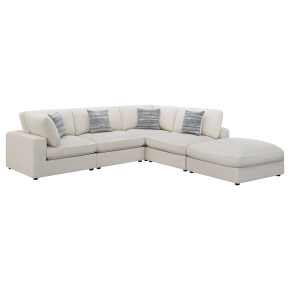 Coaster Fine Furniture 551321-SETC Serene - 5 Piece Upholstered Modular Sectional Sofa - Beige