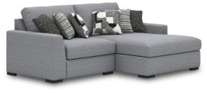 Benchcraft® 61305S10 Bealton - 2-Piece Sectional With RAF Corner Chaise - Salt and Pepper