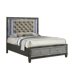 New Classic B976K-338 Radiance - 5/0-6/6 Queen/King Sorage Bed Side Rails - Black Pearl