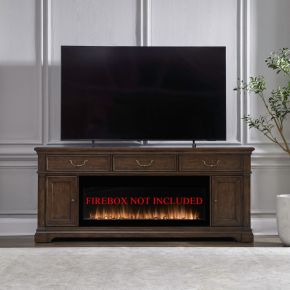 Liberty Furniture FIRE-512-TV84FTS Fireplace TV Consoles - 84" Fireplace TV Console FTS - Brown