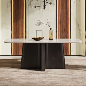 ACME DN04775 Jacory - Dining Table With Bottocino Marble Top - Espresso