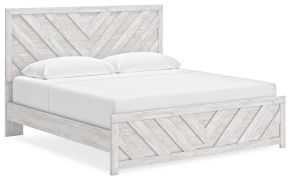 Signature Design by Ashley® B3788B7 Cayboni - King Panel Bed - Whitewash