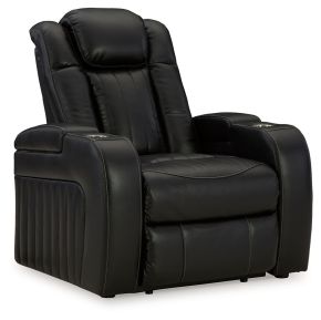 Signature Design by Ashley® 9070313 Caveman Den - Midnight - Power Recliner/ Adj Headrest