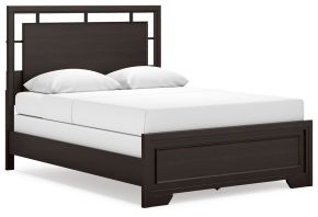 Signature Design by Ashley® B441B6 Covetown - Dark Brown - Queen Panel Bed