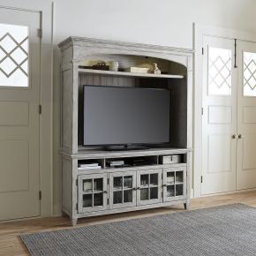 Liberty Furniture 824-ENTW-ENC Heartland - Entertainment Center - White