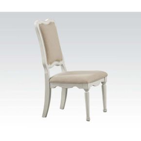 ACME 30814 Morre - Chair - Beige Linen & Antique White