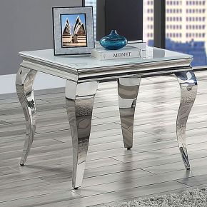 Furniture of America CM4903WH-E-TABLE Wetzikon - End Table - White