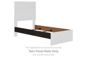 Signature Design by Ashley® B2589-83 Belachime - Twin Panel Rails - Black