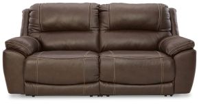 Ashley Furniture U71604S3 Dunleith - 2-Piece Power Reclining Loveseat - Chocolate