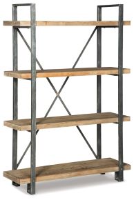 Signature Design by Ashley® A4000045 Forestmin - Bookcase - Brown / Black
