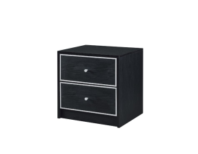ACME 97966 Jabir - Accent Table - Black With Silver Trim