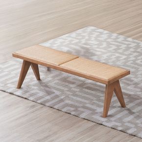ACME DN02374 Velentina - Bench - Rattan & Natural