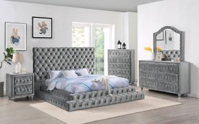 Furniture of America CM7227GY-Q-BED Stefania - Queen Bed - Gray