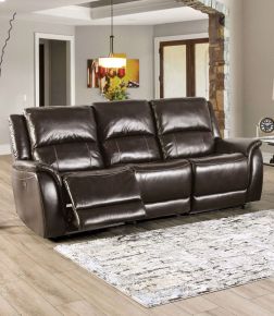 Furniture of America CM9910ES-SF-PM-PK Gorgius - Power Sofa - Espresso