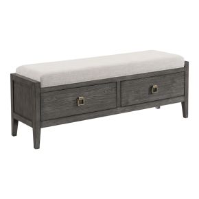 Intercon PO-BR-9558B-BDL-C Portia - Storage Bench - Brushed Brindle