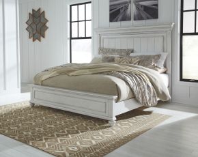 Benchcraft® B777/57/54/96 Kanwyn - Queen Panel Bed - Whitewash