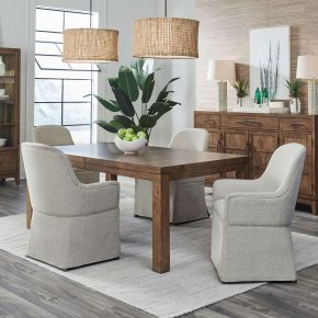 Liberty Furniture 936-DR-5RLS Shaker Lakes - 5 Piece Rectangular Table Set - Harvest Brown