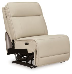 Signature Design by Ashley® U1300131 Double Deal - Power Armless Recliner With Adj Headrest - Almond