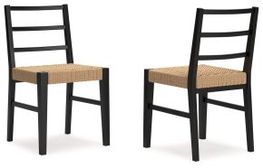 Millennium® by Ashley D752-02 Isanti - Dining Room Side Chair (Set of 2) - Light Brown / Black