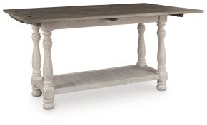 Ashley Furniture T814-4 Havalance - Flip Top Sofa Table - Gray / White