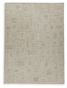Ashley Furniture R406900 Brickburgh - 10' x 14' Rug - Gray / Ivory / Honey