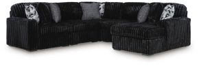 Ashley Furniture 98103S22 Ashley Furniture 98103S22 Midnight-Madness - 5-Piece Sectional With Raf Corner Chaise - Onyx