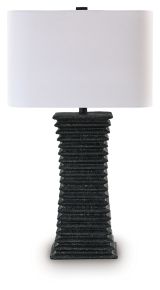 Ashley Furniture L236094 Golzar - Poly Table Lamp - Black