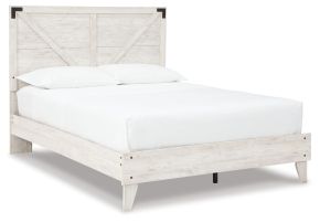 Ashley Furniture EB4121B1 Ashley Furniture EB4121B1 Shawburn - Queen Panel Platform Bed - Whitewash