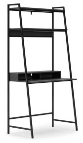 Signature Design by Ashley® H215-27 Yarlow - Black - Home Office Desk And Shelf