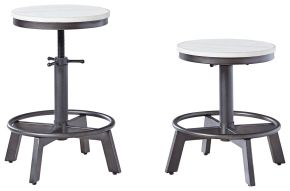 Signature Design by Ashley® D440-224 Torjin - Vintage White - Swivel Stool (Set of 2)