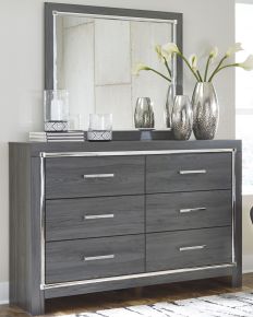 Signature Design by Ashley® B214/31/36 Lodanna - Dresser, Mirror - Gray