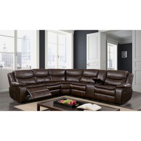 Furniture of America CM6982BR-SECTIONAL Pollux - Sectional - Brown