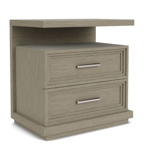 Riverside Furniture 73499 Cascade - 2 Drawer Nightstand - Gray