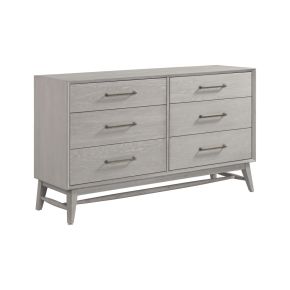 Intercon BY-BR-9806-WHT-C Bayside - Dresser - Silver