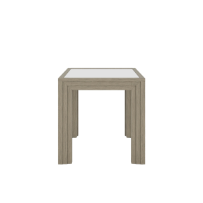 Riverside Furniture 91908 Wilde - Square Glass Top Side Table - Light Brown