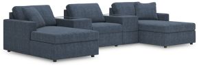 Signature Design by Ashley® 92121S44 Modmax - 5-Piece Pit Sectional With Storage Consoles - Ink