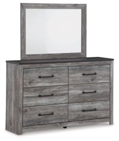 Signature Design by Ashley® B1290B1 Bronyan - Dresser And Mirror - Dark Gray